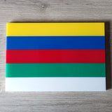 Bunte Acrylstäbe, 5 Stück - Rot, Grün, Blau, Gelb, Beige, UV-Beständig, Blickdicht, 8mm Stärke