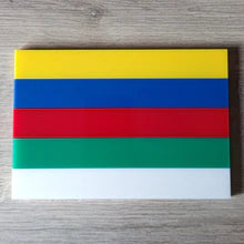 Bunte Acrylstäbe, 5 Stück - Rot, Grün, Blau, Gelb, Beige, UV-Beständig, Blickdicht, 8mm Stärke