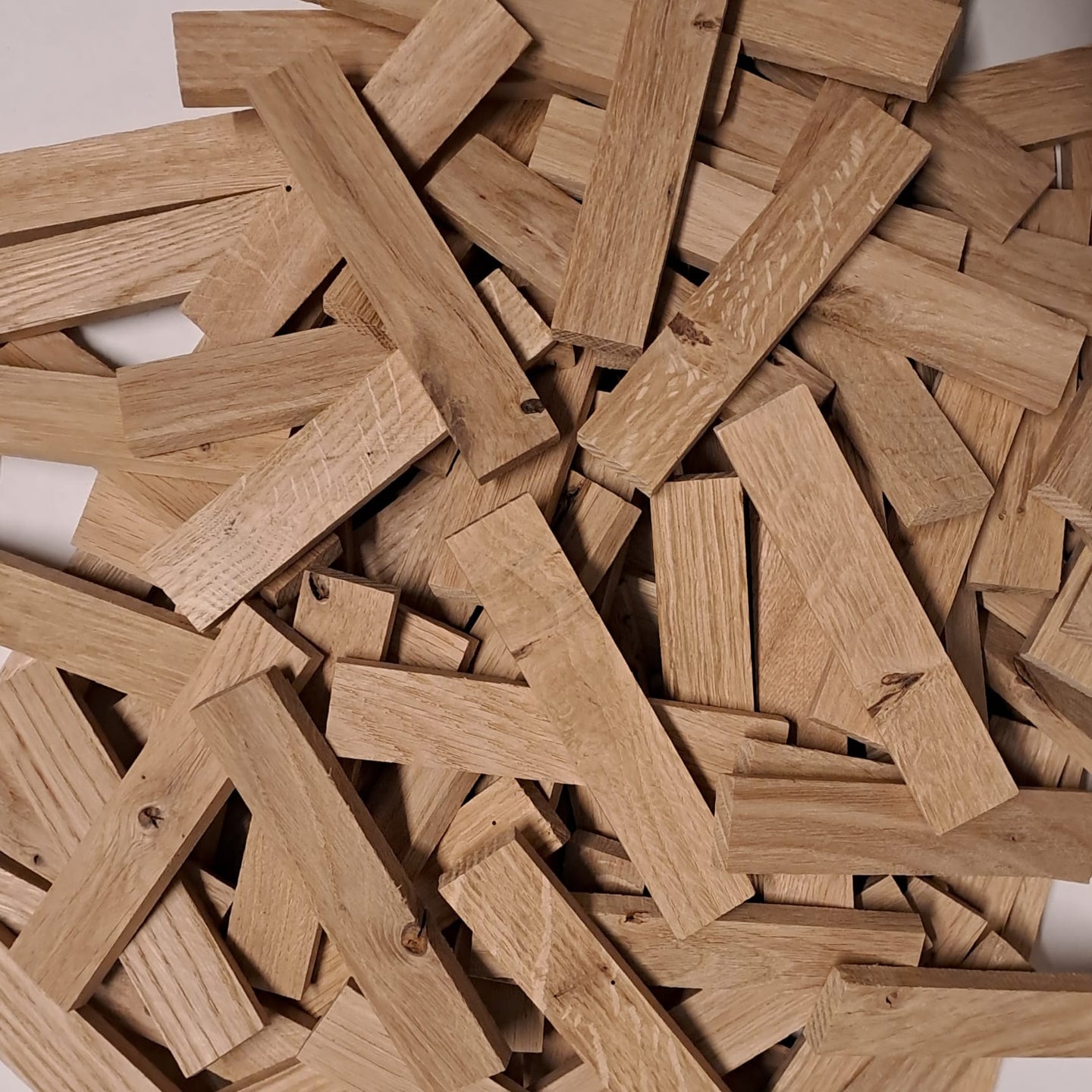 Easy-Sticks 3.0 Eiche 12cm B-Ware Mit Astlöchern, Abgebrochenen Ecken Und Einzigartiger Maserung