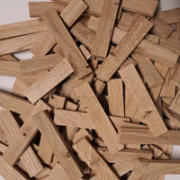 Easy-Sticks 3.0 Eiche 12cm B-Ware Mit Astlöchern, Abgebrochenen Ecken Und Einzigartiger Maserung