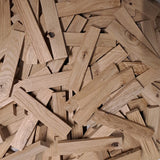 Easy-Sticks 3.0 Kurz - Eiche - 12 cm B-Ware mit Astlöchern Bastelholz