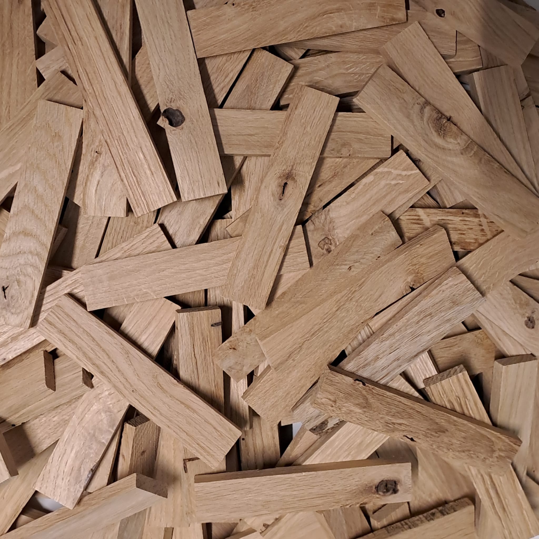 Easy-Sticks 3.0 Kurz - Eiche - 12 cm B-Ware mit Astlöchern Bastelholz