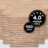Easy-Sticks 1160 Stück aus hochwertigem Eichenholz