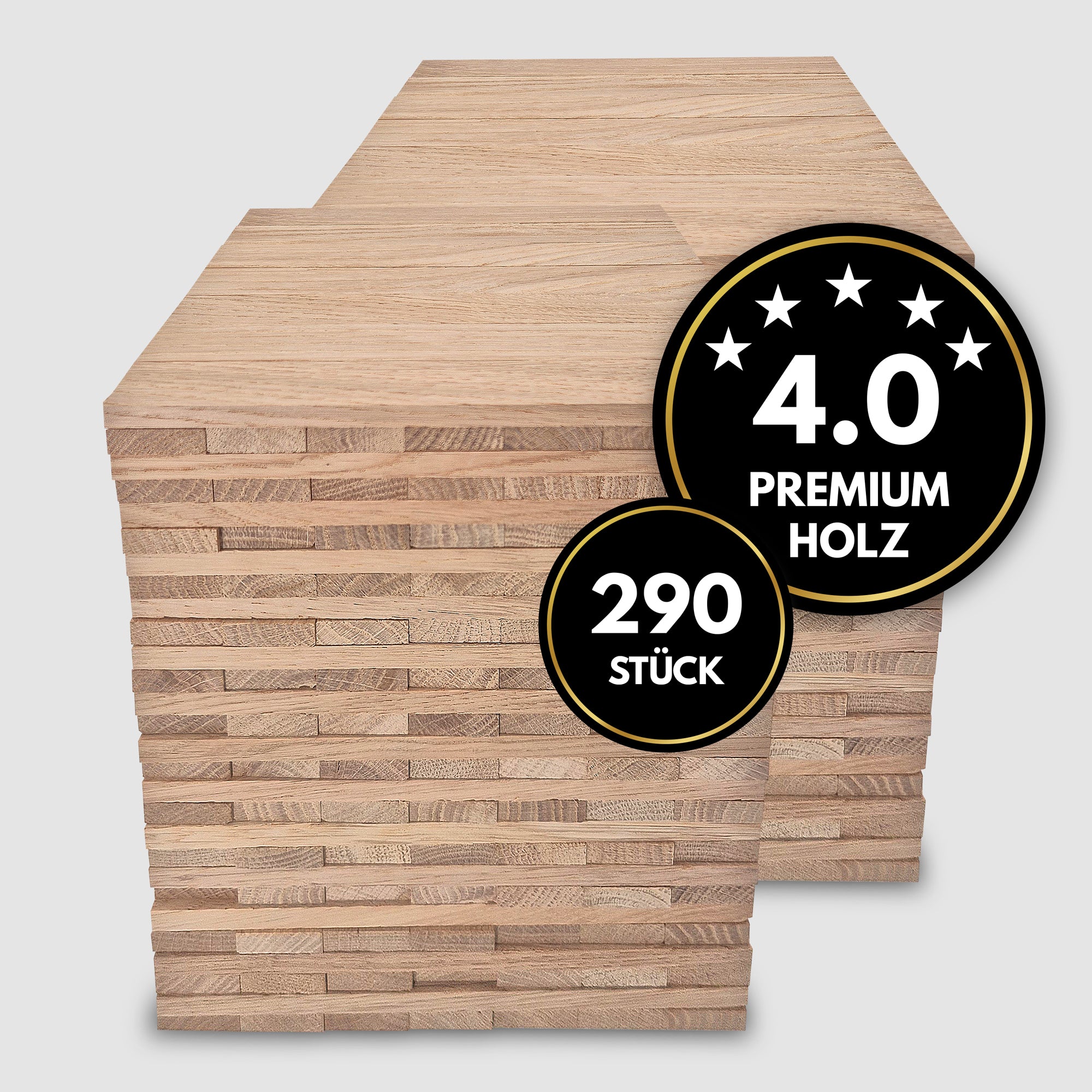 Easy-Sticks 290 Stück aus hochwertigem Eichenholz