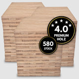 Easy-Sticks 580 Stück aus hochwertigem Eichenholz