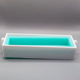 Silikonform von Easy-Sticks, geeignet für die Herstellung von individuellen Einschiebern, mit frischer turquoise Farbe und robuster Kunststoffstabilisator-Basis.