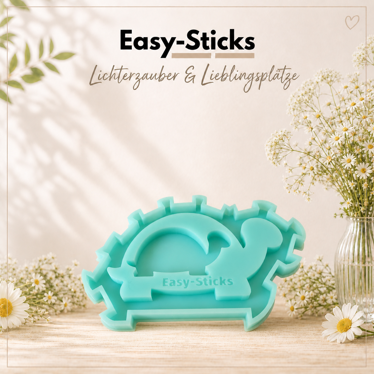 Silikonform – 2 in 1 Schildkröte 3D Rahmen