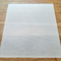 Hochwertige Acryl Scheiben 4 Stück, Klar, Satiniert, Spiegel, 14,4cm x 16cm x 3mm für DIY-Projekte Lichtbox Lichtboxen Schilder