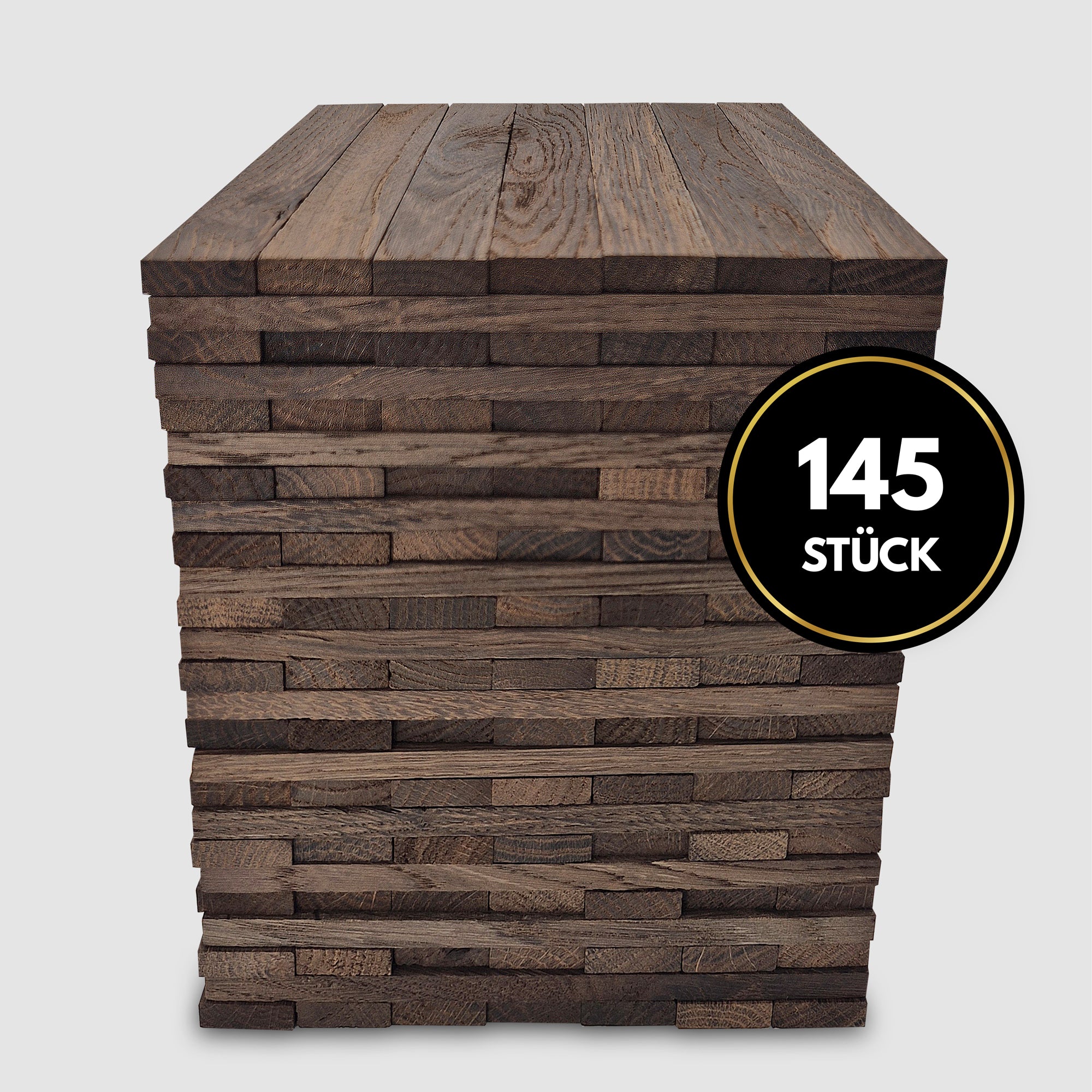 Du erhältst 145 Stück Easy-Sticks in der Farbe Dark.
