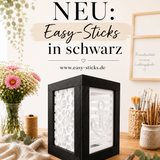 Easy-Sticks 4.0 Eiche, Colour – Schwarz, 16 cm Länge, 20 Stück