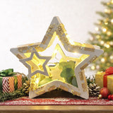 Silikonform - 4-in-1 Stern Rahmen - Weihnachten mit Easy-Sticks