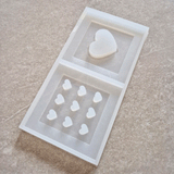 Silikonform -2 Herzchen Laternen Seiten Mini