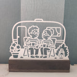 Karla und Karl vorm Wohnwagen - 3D Druckdatei (STL u. 3MF)