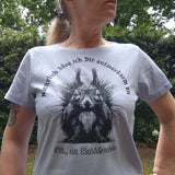 Natürlich höre ich dir aufmerksam zu, Oh ein Eichhörnchen Plotter Datei auf T-Shirt