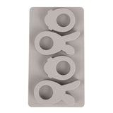 Silikonform von Easy-Sticks mit dem Titel 'Glückliches Ei'. Die Form zeigt 4 Motive: 2 Hasen und 2 Ostereier für kreative Osternetzdekorationen.