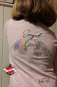 Engel in Zivil Plotterdatei Engelsflügel auf t-shirt