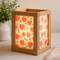 Erdbeeren Transparentpapier A4 – 6 Bögen für Laternen, Lichtboxen & Silikonformen