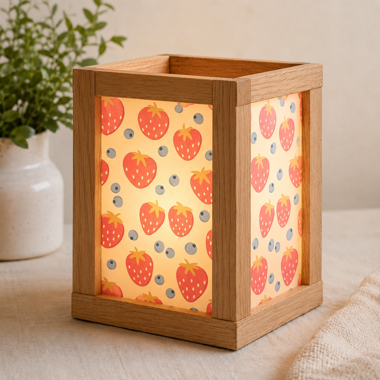 Erdbeeren Transparentpapier A4 – 6 Bögen für Laternen, Lichtboxen & Silikonformen