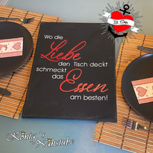 Lade das Bild in den Galerie-Viewer, Essen Sprüche Sterne Küche Schmeckt nicht gibts nicht. Gemeinsam schmeckts am besten Lass es dir schmecken Gutes Essen ist wie Musik Mit Liebe gekocht Plotterdatei Plotter Küche Wo die Liebe den Tisch deckt schmeck das Essen am besten
