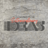 Design mit dem Titel 'Looking for Extraordinary Ideas' von easy-sticks, das auf einem strukturierten Hintergrund präsentiert wird, ideal für kreative Projekte.