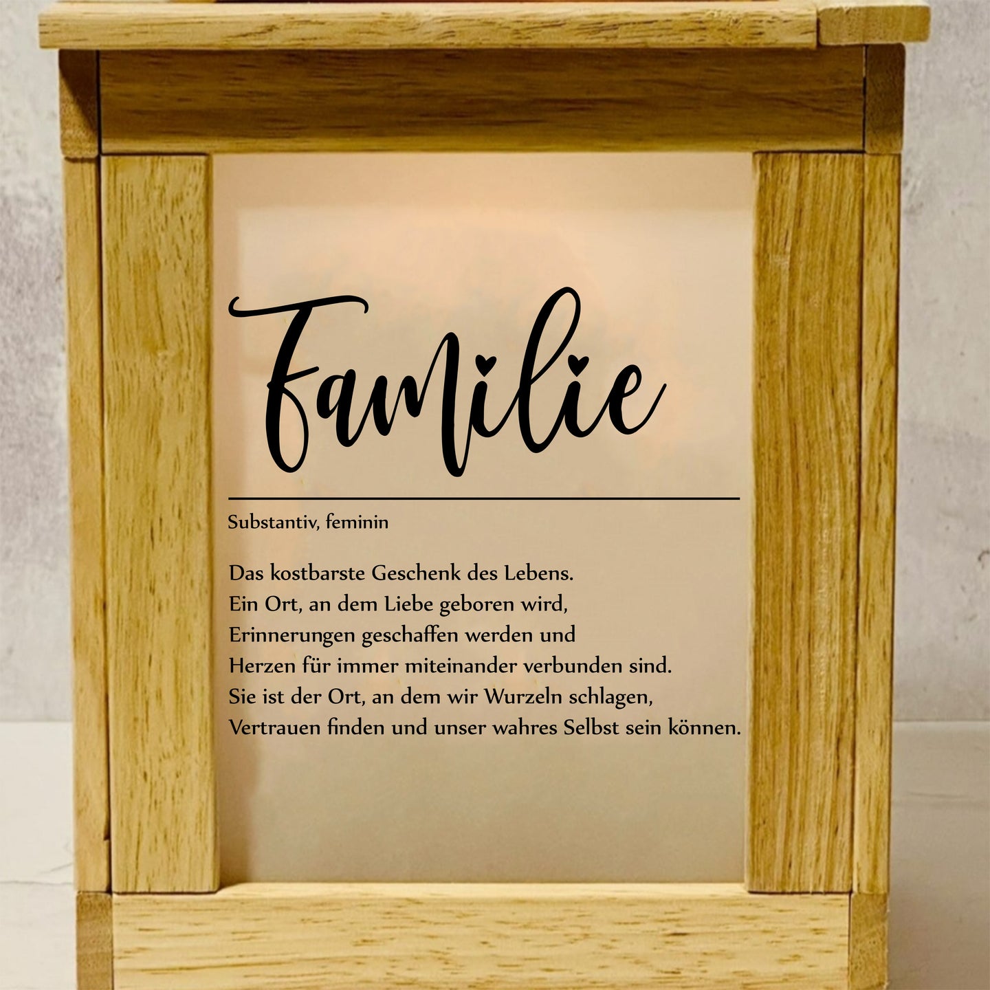 Familie Laterne basteln