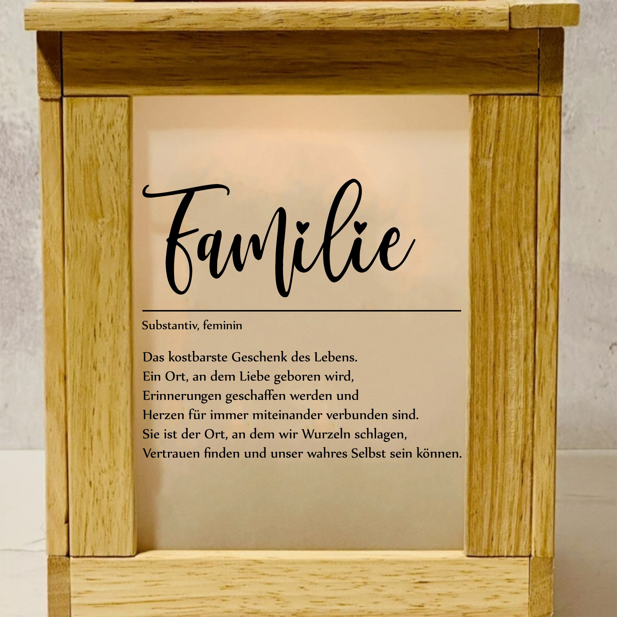 Familie Laterne basteln