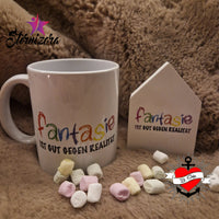 Fantasie ist gut gegen Realität Plotterdatei Plotter Spruch Downloaden plotterideeTasse