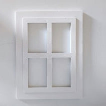 Fenster gegossen aus Silikonform für Easy-Sticks Laterne