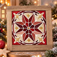Silikonform Stern Mosaik Fliese für Weihnachtsdeko