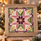 Silikonform Stern Mosaik Fliese für Weihnachtsdeko