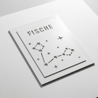 Fische Sternzeichen Silikonform gegossen mit Keraflott für Laterne bauen bild