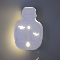 Leuchtturm in Flasche Silikonform von Easy-Sticks, leuchtend und kreativ gestaltet, ideal für Bastelprojekte und Dekoration.