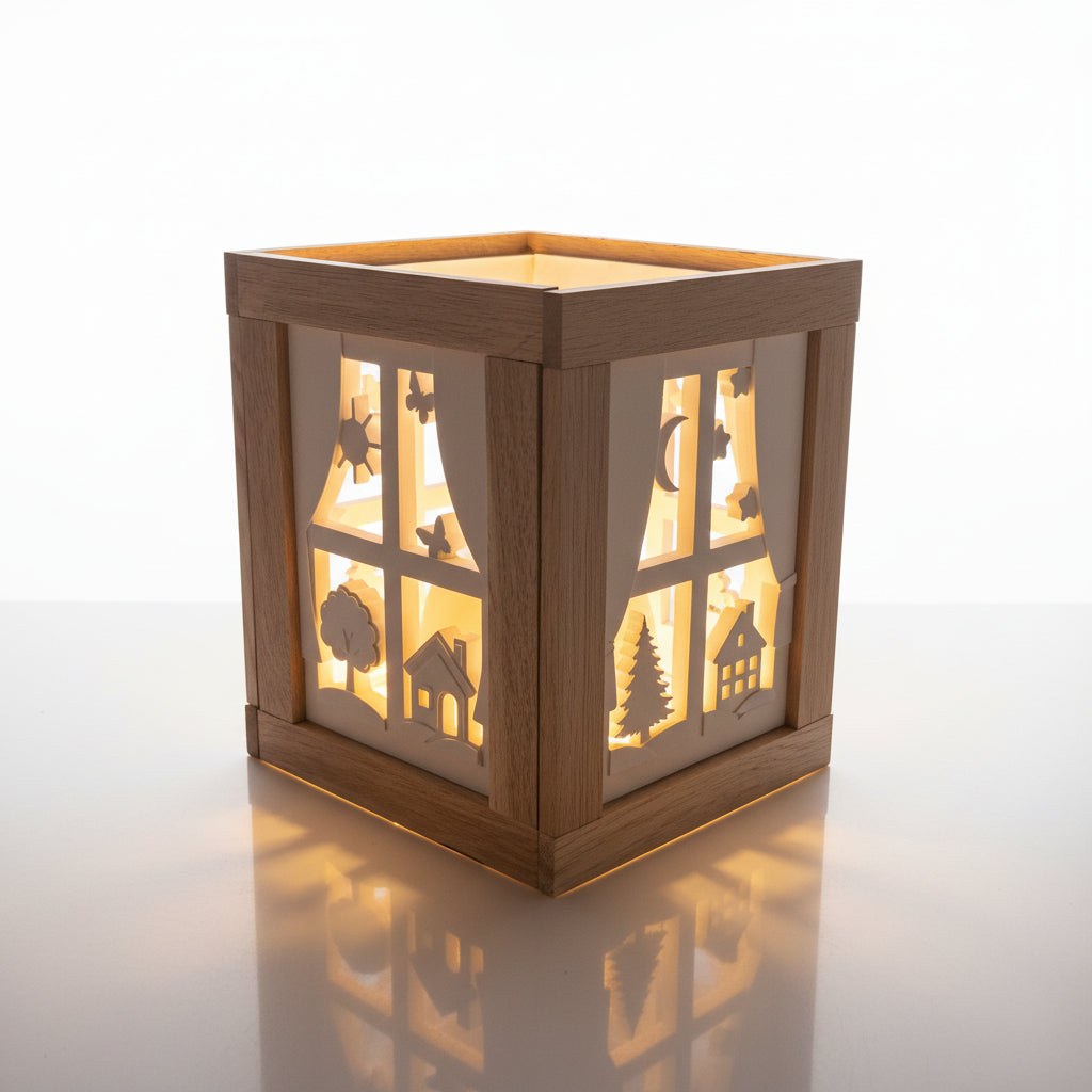 Frühlings_und_Winter_Laterne_Fenster_Silikonform