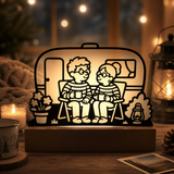 Karla und Karl vorm Wohnwagen - 3D Druckdatei (STL u. 3MF)