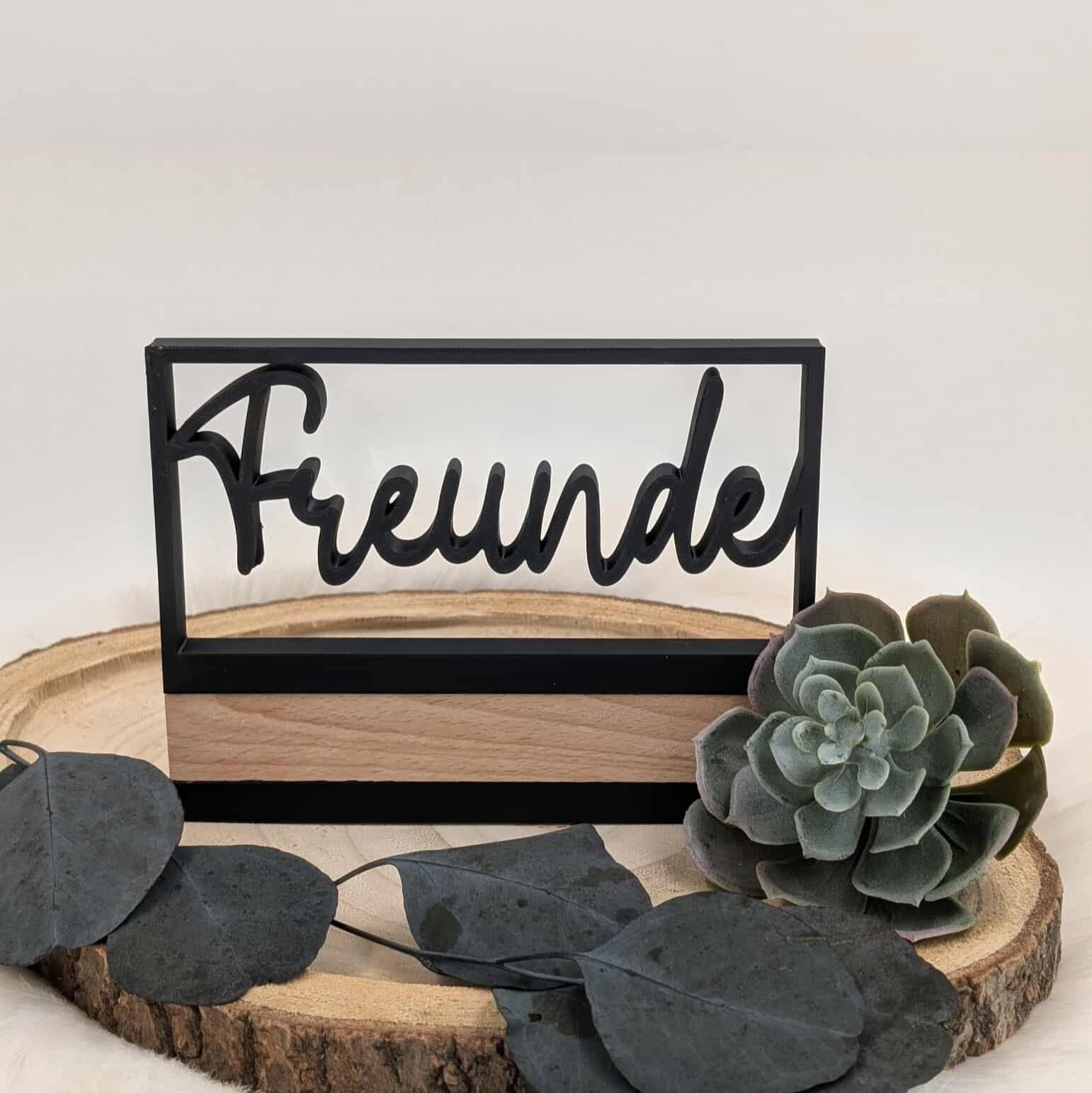 3D/ Plotter- / Laserdatei - Freunde im Rahmen