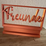 3D/ Plotter- / Laserdatei - Freunde im Rahmen
