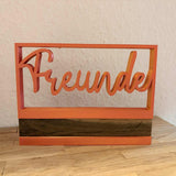3D/ Plotter- / Laserdatei - Freunde im Rahmen