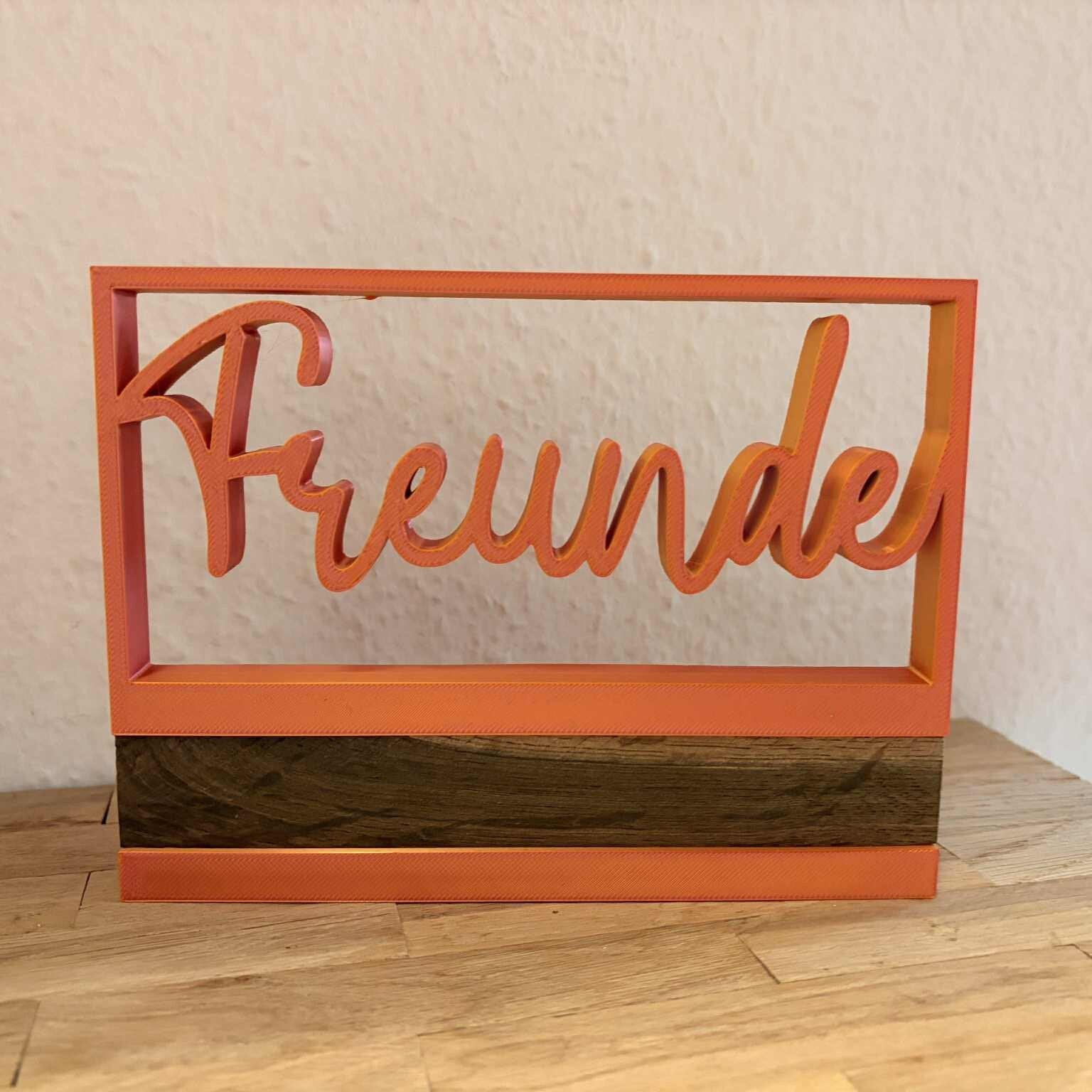 3D/ Plotter- / Laserdatei - Freunde im Rahmen