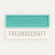 Freundschaft gießform silkion