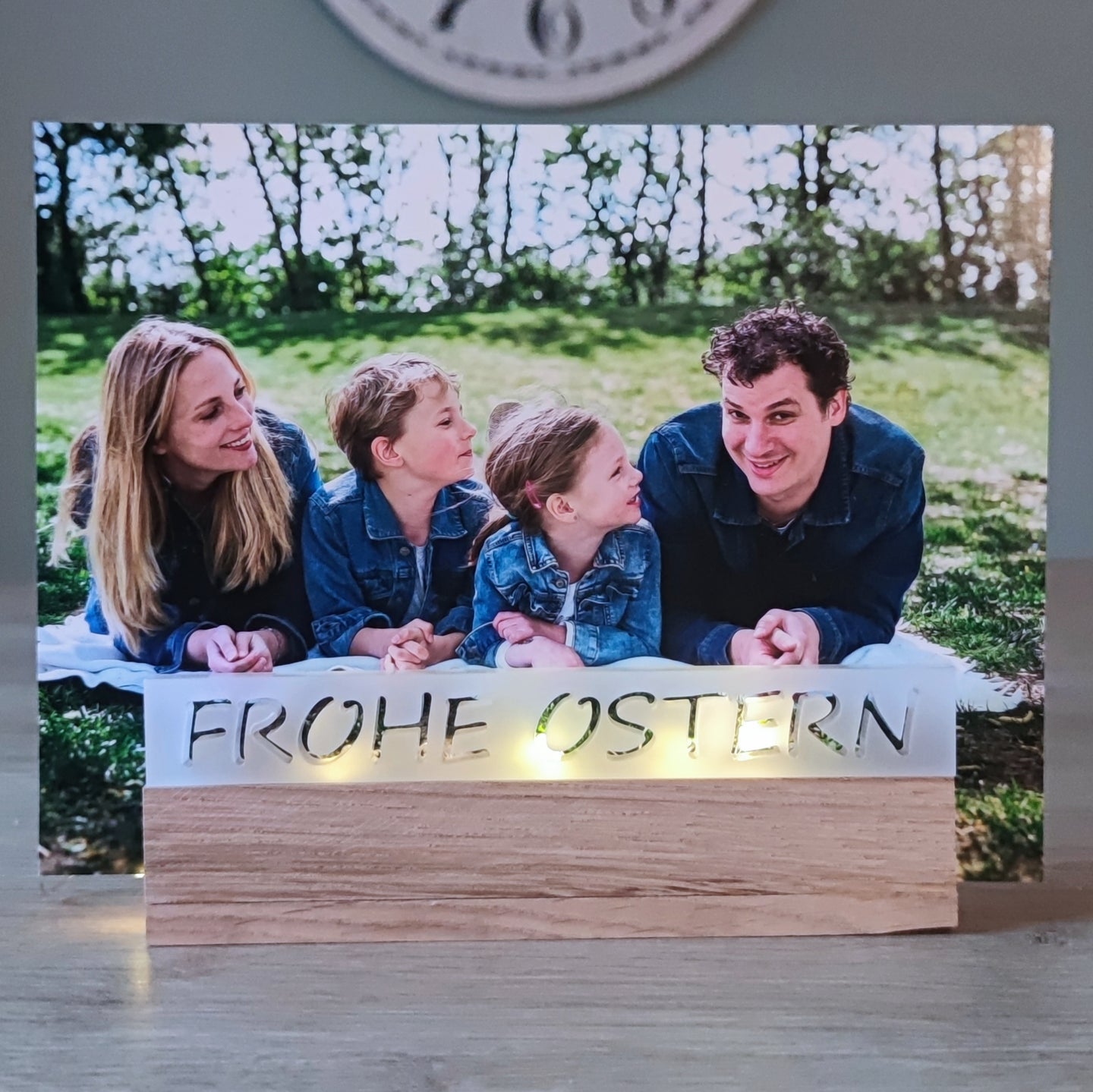 Frohe Ostern Easy-Stick Acryl Satiniert - Elegante Ostern Dekoration für Kreative Projekte