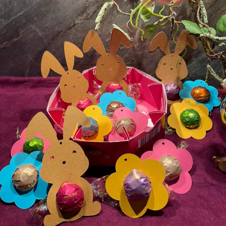 Ostern und Blumen Laser und Plotterdatei Blume Hasen Datei für Plotter und Laser wie xtool Frühlingsdeko Osterdeko Osterdekoration Schokokugeln