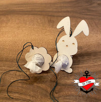Ostern und Blumen Laser und Plotterdatei Blume Hasen Datei für Plotter und Laser wie xtool Frühlingsdeko Osterdeko holz xt