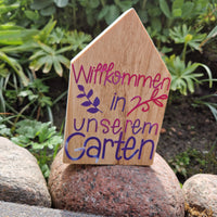 Willkommen in unserem Garten Plotterdatei Gartensprüche Bundle Datei Haus DIY