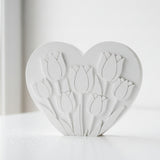 Geldgeschenk Tulpen von Herzen Silikonform gegossen