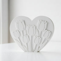 Geldgeschenk Tulpen von Herzen Silikonform gegossen