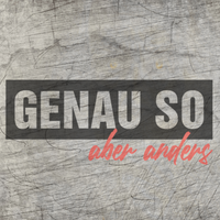 Kreative Darstellung der Plotterdatei "Genauso aber anders" von easy-sticks auf einem strukturierten Hintergrund. Ideal für einzigartige DIY-Projekte.