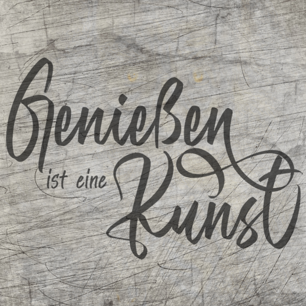 Genießen ist eine Kunst Plotterdatei
