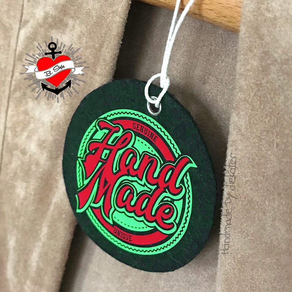 Genuine Handmade rundes Schild geplottet Anhänger