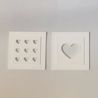 Gießform 2 Herzchen Laternen Seiten Mini