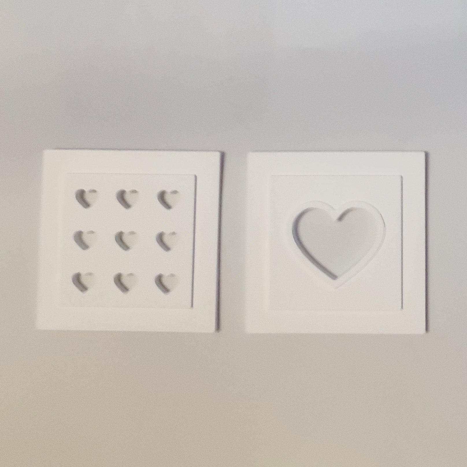 Gießform 2 Herzchen Laternen Seiten Mini